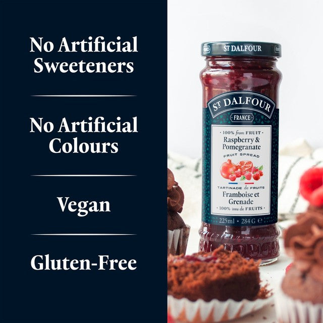 St. Dalfour raspberry pomegranate fruit spread 284g (British brand)