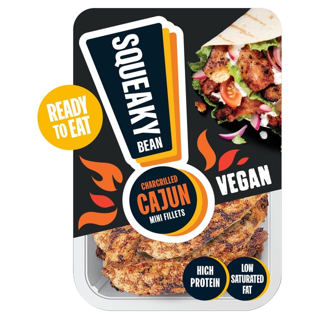 Squeaky Bean Cajun Mini Fillets 120g (British brand)