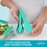 Sistema To Go cutlery travel set with storage case (British brand)