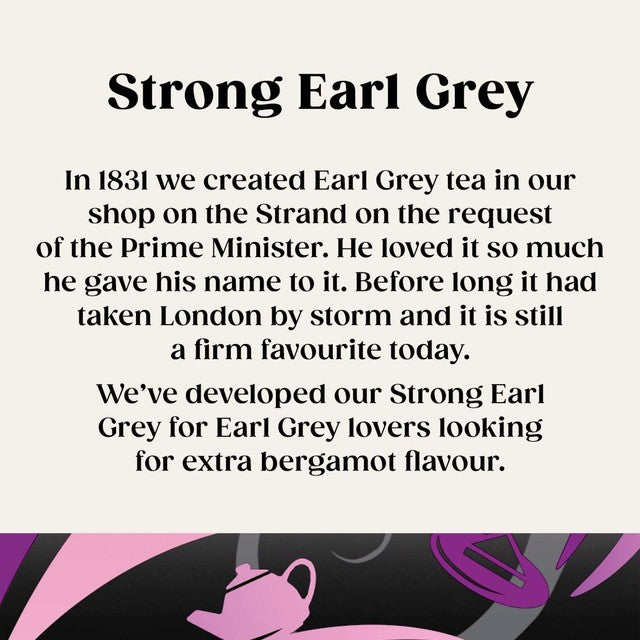 Twinings Strong Earl Grey black tea with bergamot - British brand