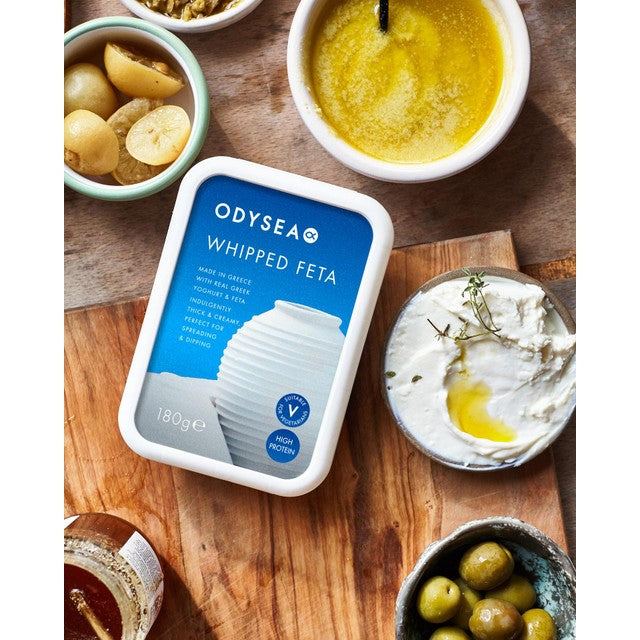 Odysea Whipped Feta and Greek Yoghurt Spread 180g, imported from the UK