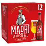 Madri Excepcional Premium Lager beer 12 x 330ml, imported from the UK