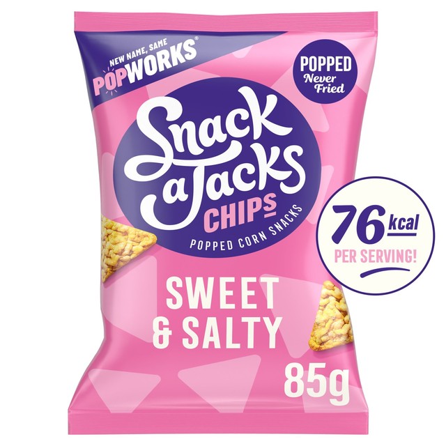 Popworks Snack a Jacks Sweet & Salty popcorn 85g (British brand)