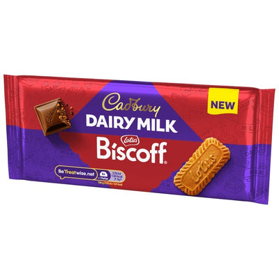 M&S Cadbury Dairy Milk Biscoff Biscuit Chocolate Bar 105g- Buy online at McGrocer