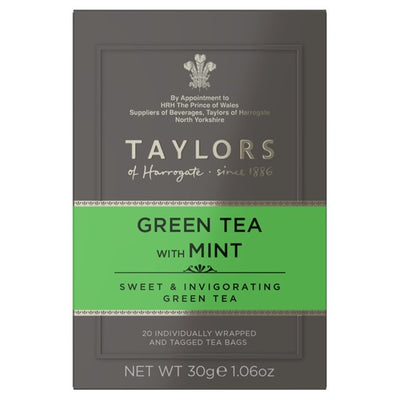 Taylors Thé Vert à la Menthe Sachets de Thé 20 Paquets