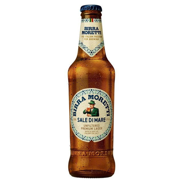 Birra Moretti Sale Di Mare unfiltered lager beer 4 x 330ml - British product