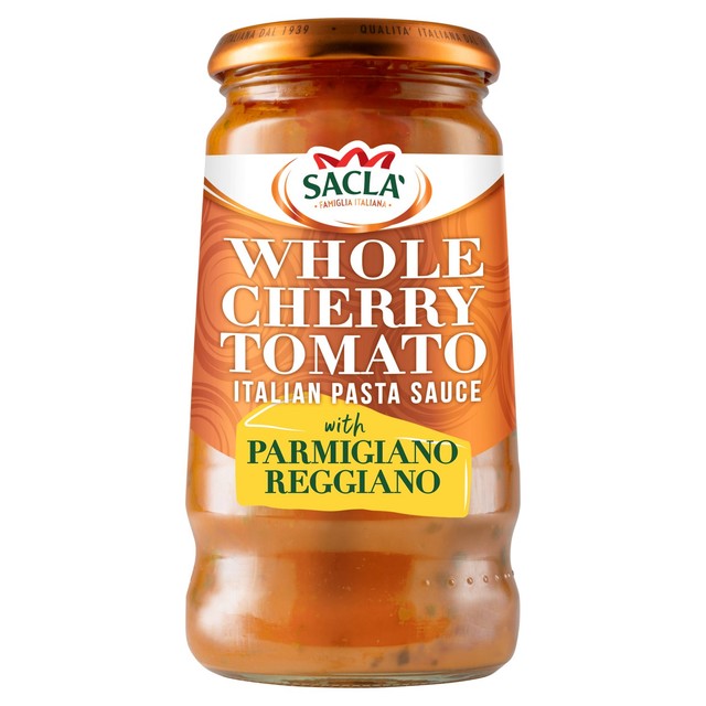 Sacla whole cherry tomato & parmesan pasta sauce 350g (British brand)