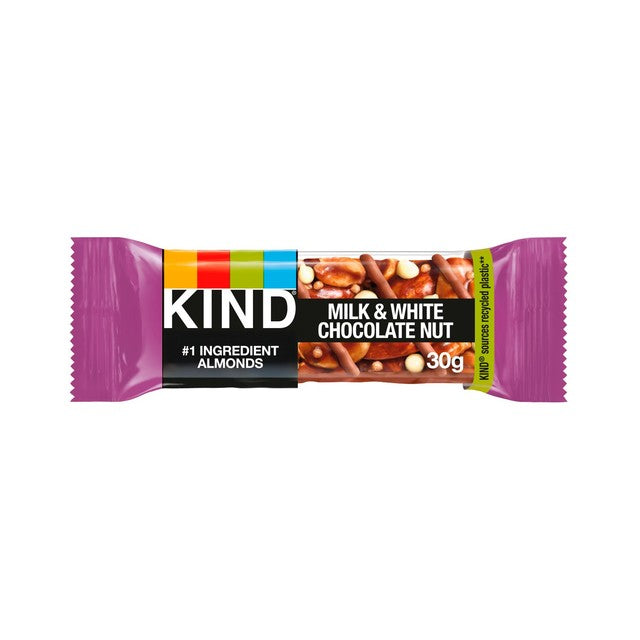 KIND Milk & White Chocolate Nut Multipack 90g, imported from the UK