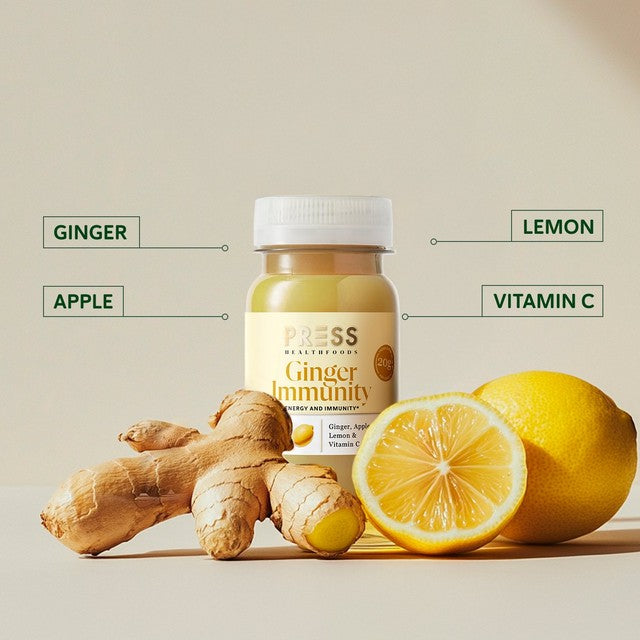 PRESS Healthfoods Ginger Immunity Shot (British brand)