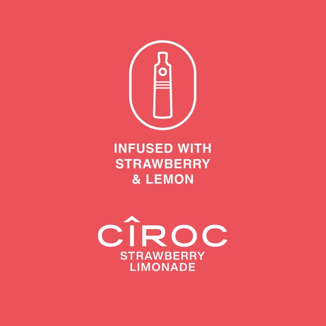 Ciroc Strawberry Limonade vodka 70cl - British product