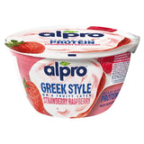 Alpro Greek Style Strawberry Raspberry Dairy Free Yoghurt 150g - British product