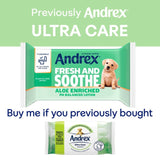 Andrex Fresh and Soothe flushable hygiene wipes 36 pack - British product