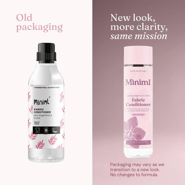 Miniml Fabric Conditioner Pink Dragonfruit & Orchid 1L, imported from the UK