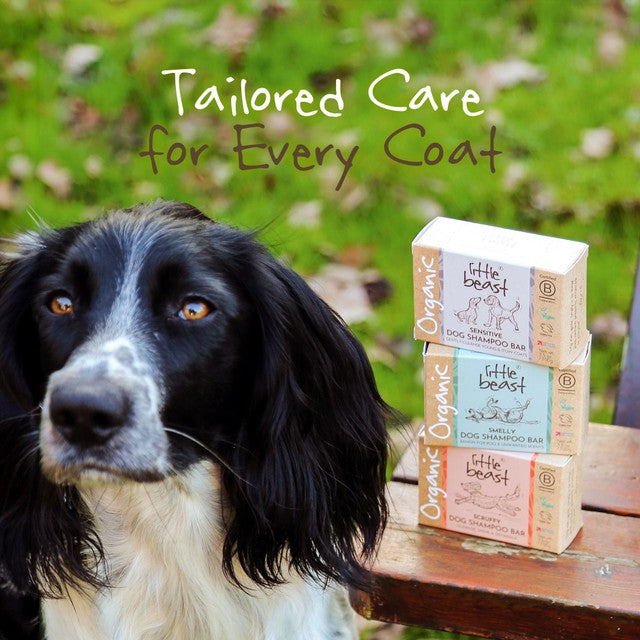 Little Beast organic sensitive dog shampoo bar 100g, UK version