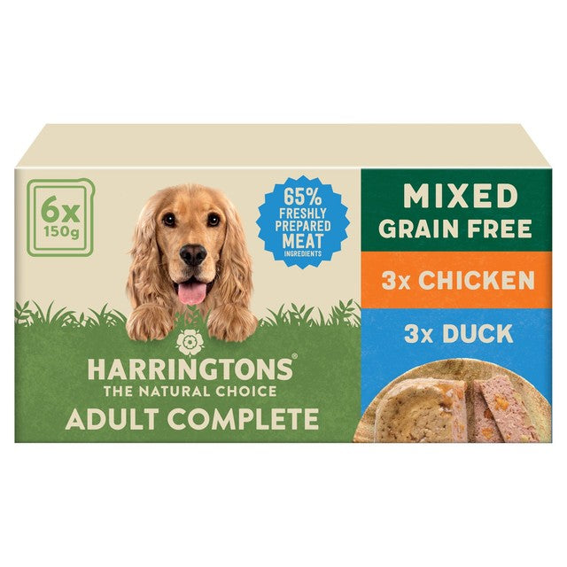 Harringtons wet dog food mixed selection 6 x 150g, UK version