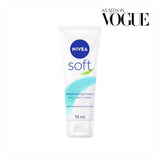 Nivea Soft moisturiser cream 75ml, imported from the UK