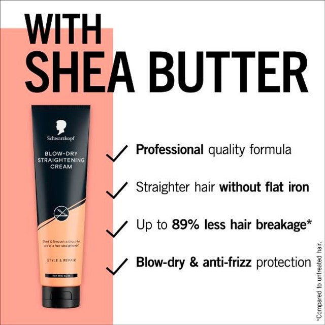 Schwarzkopf hair straightening cream Sleeky Smooth 150ml (British brand)