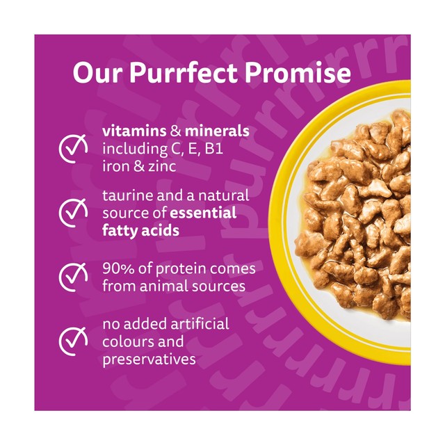 Whiskas poultry feasts wet cat food pouches 12x85g (British brand)