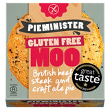 Pieminister gluten-free beef steak and ale pie 260g, imported from the UK