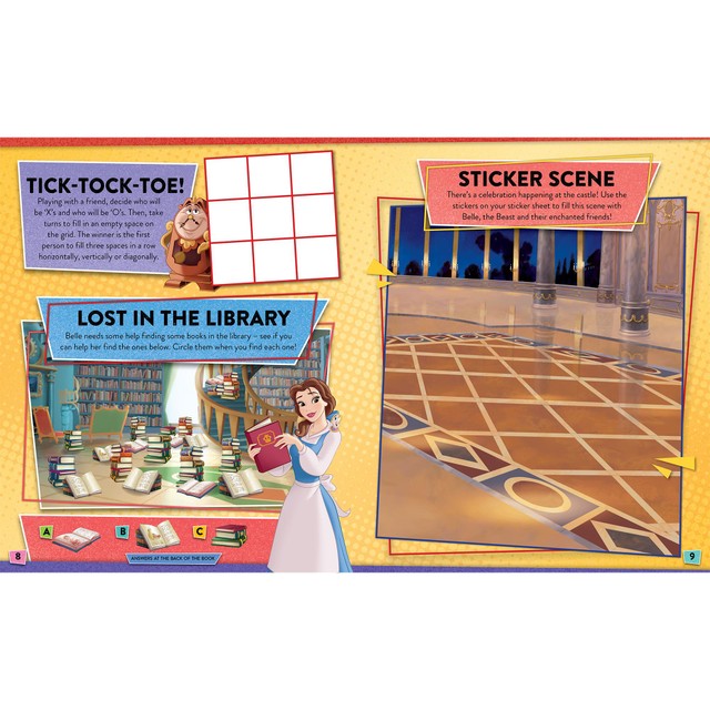 Disney Princess Super Stickers activity book, UK version