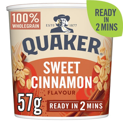 M&S Quaker Oat So Simple Sweet Cinnamon Porridge Pot 57g- Buy online at McGrocer