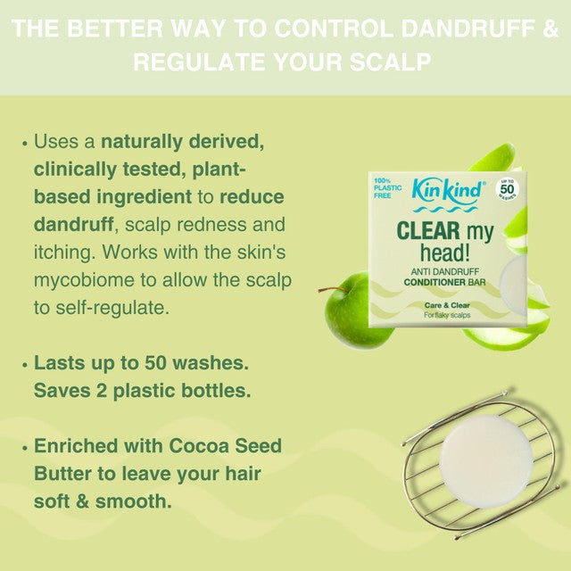 KinKind anti-dandruff conditioner bar 40g, UK version