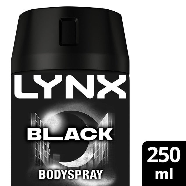 Lynx Black deodorant body spray 250ml, UK version