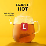 Lipton Lemon Ginger herbal tea bags - British product