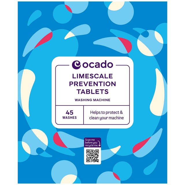 Ocado limescale prevention tablets 675g, imported from the UK