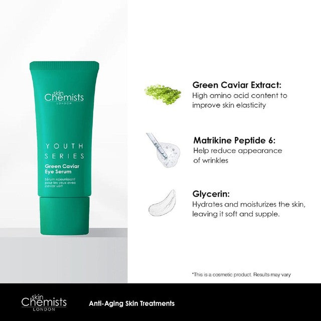 SkinChemists Green Caviar eye serum 15ml (British brand)