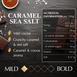Lindt dark caramel sea salt chocolate bar 100g, UK version