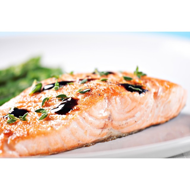 Russell's salmon fillets skin on mid/tail fillets 240g, imported from the UK