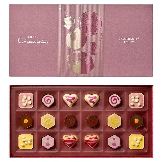 Hotel Chocolat Exuberantly Fruity chocolate box, UK version