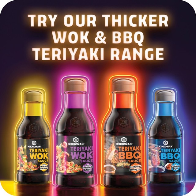 Kikkoman Korean Style Teriyaki BBQ Sauce bottle, UK version