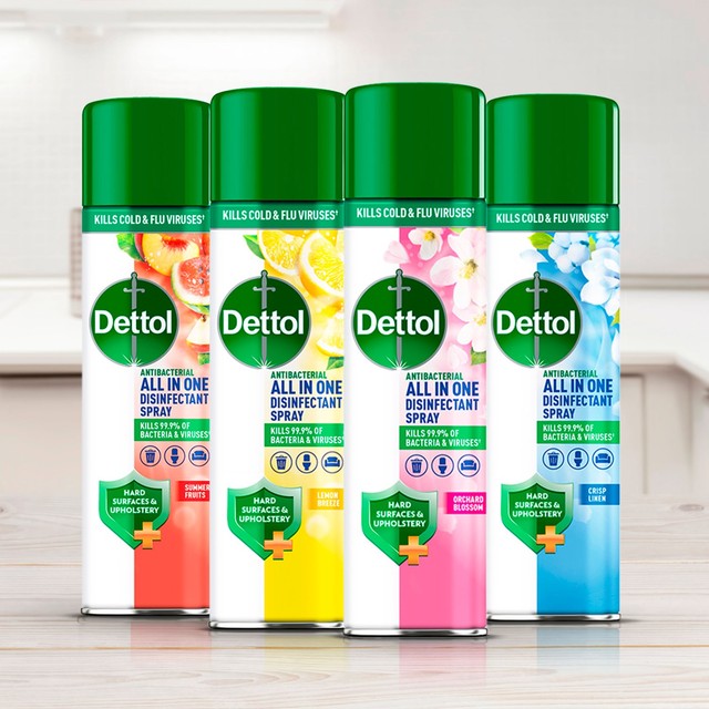 Dettol antibacterial disinfectant spray with orchard blossom scent - British product