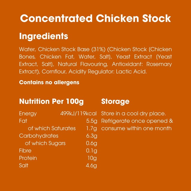 Bay's Kitchen Concentrated Chicken Stock 200g - British product