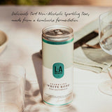 La Brewery White Rose non-alcoholic sparkling tea, imported from the UK