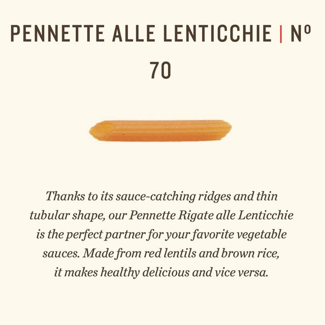 Rummo gluten free lentil pennette pasta 300g, imported from the UK