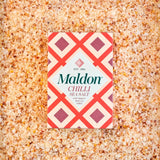 Maldon chilli sea salt flakes 100g, imported from the UK