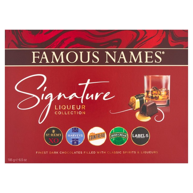 Elizabeth Shaw Signature Collection Liqueurs dark chocolate box 185g - British product