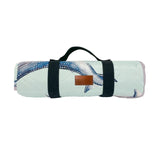 Yvonne Ellen whales print picnic blanket 145x140cm (British brand)