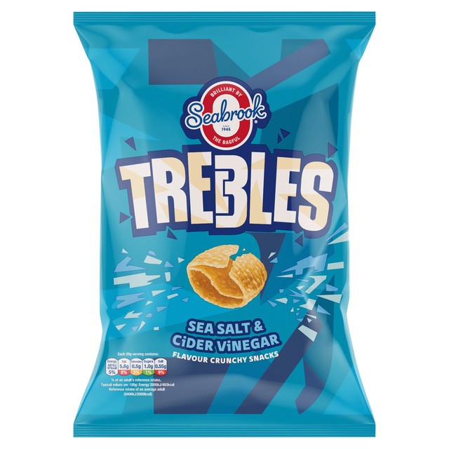 Seabrook Salt & Vinegar sharing crisps 120g (British brand)