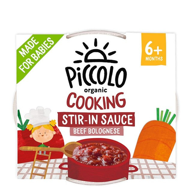 Piccolo Organic Beef Bolognese Sauce 120g, imported from the UK