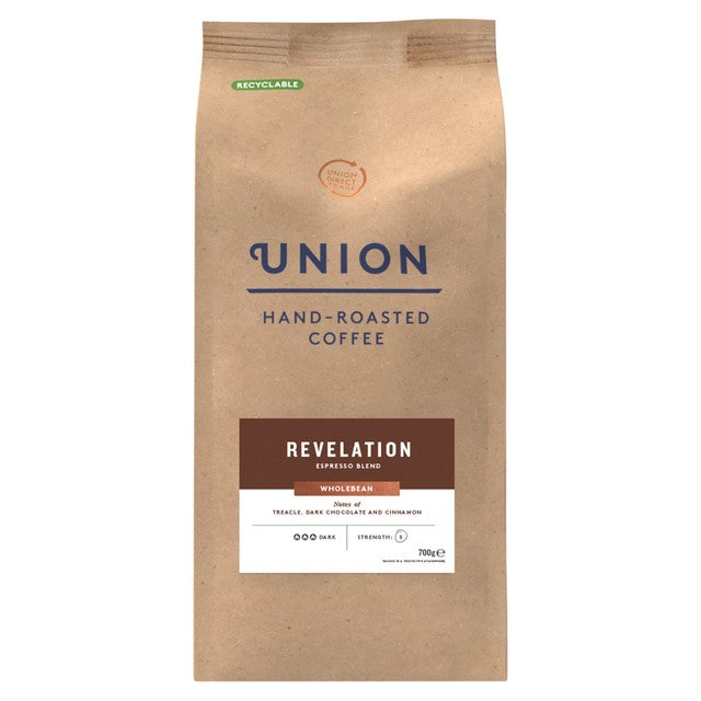 Union Hand-Roasted Revelation Blend whole bean coffee 1kg (British brand)