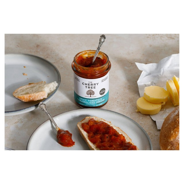 The Cherry Tree Spicy Tomato & Caramelised Onion Chutney 210g (British brand)