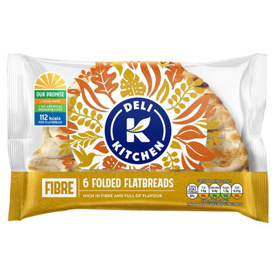 M&S Deli Kitchen Plain Folded Flatbread Thins 6 x 40g- Buy online at McGrocer