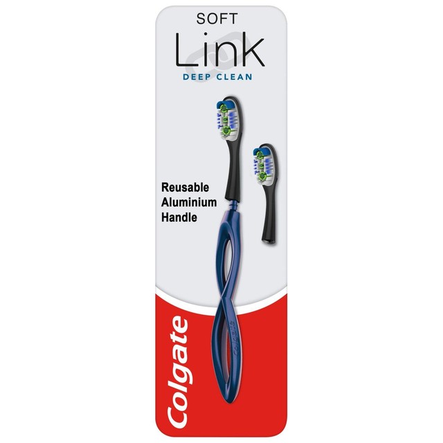 Colgate Link Deep Clean Soft manual toothbrush starter kit - British product