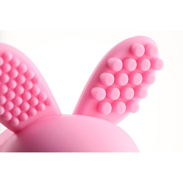 Brush-Baby Bobbie Bunny rose pink teether toy - British product