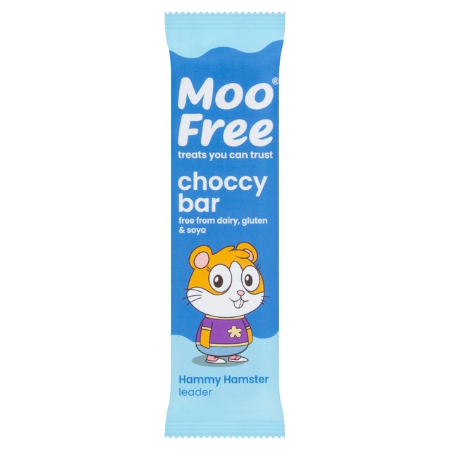 Moo Free dairy free vegan original chocolate mini bar 20g, imported from the UK