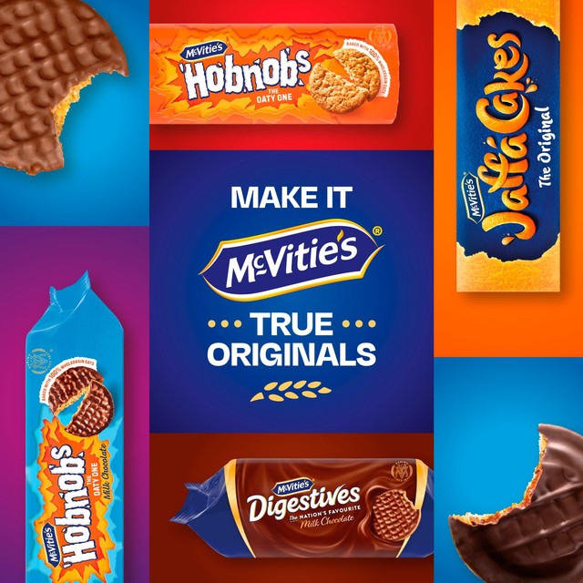 McVitie's Original Hobnobs oaty biscuits 255g, imported from the UK